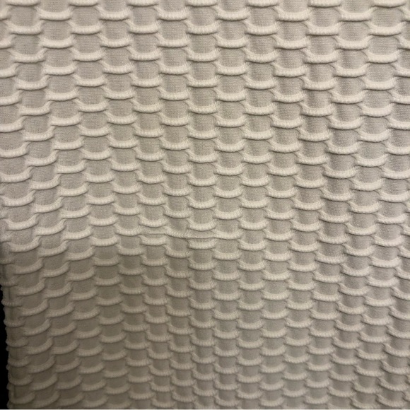 Jordan Taylor size small white hooded zip cover up with pockets waffle knit - Picture 10 of 11